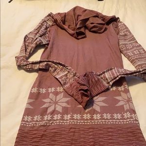 Red Snowflake Turtleneck